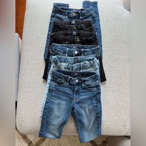 GAP Kids Denim (Slim Stretch Super Skinny) Sz. 7 - Bundle/Six Pairs of Jeans